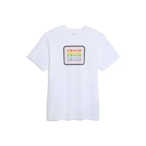 COACH T-Shirts Men White