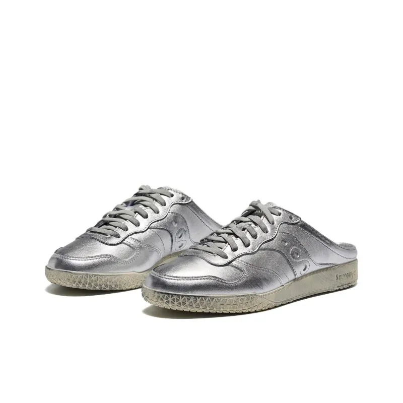 Saucony Bullet Abrasion Resistant Slip Resistant Closed Toe Slippers Unisex Silver-2