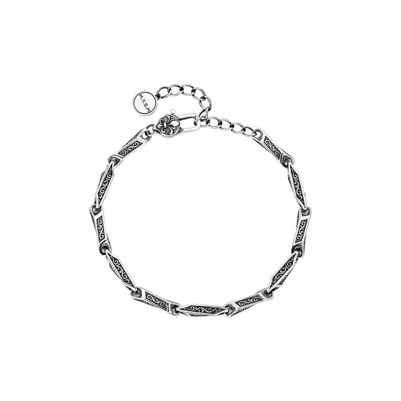 MYSH 925 Sterling Silver Bracelets Men's-1