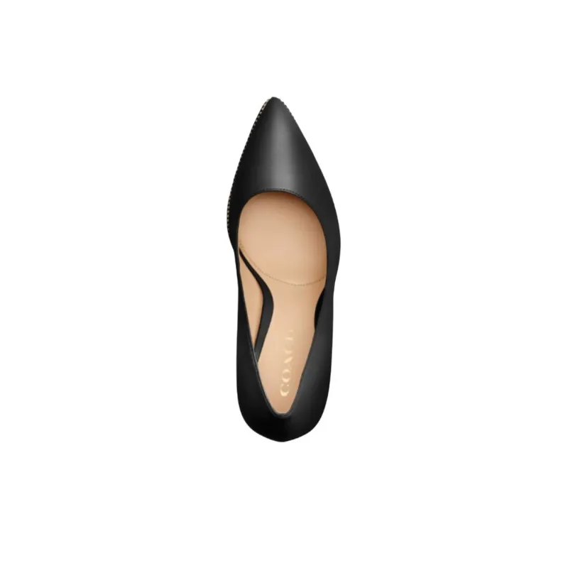 COACH Samantha Slim Heel High Heels 8.5cm Women's Black-3