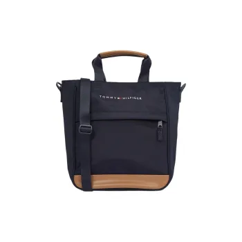 Tommy Hilfiger Recycled Canvas Tote Bag, Shopping Bag, Shoulder Bag, Handbag Unisex Blue