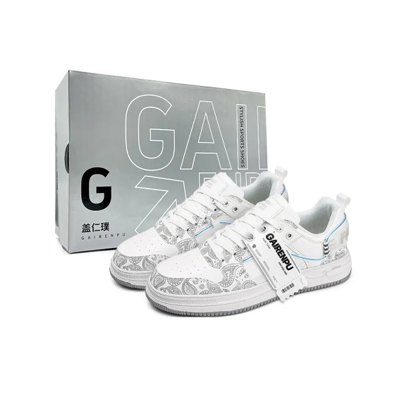 Gai Renpu Slip Resistant Cushioning, Abrasion Resistant, Breathable, Height Increasing Low Top Skateboard Shoes Men's-6