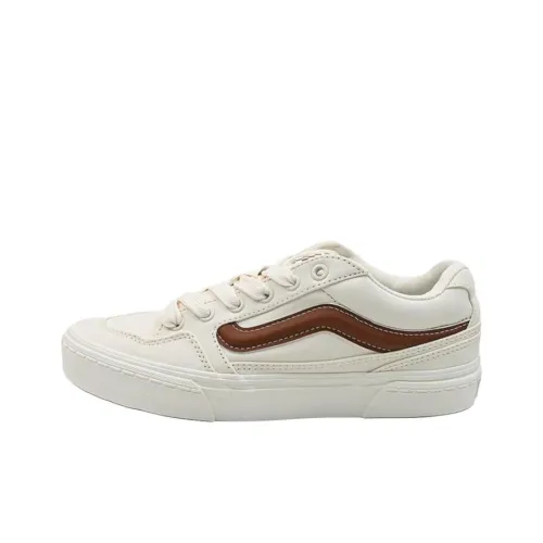 Vans Caldrone Anti Slip Wear Resistant Low Top Skateboard Shoes Men's Beige