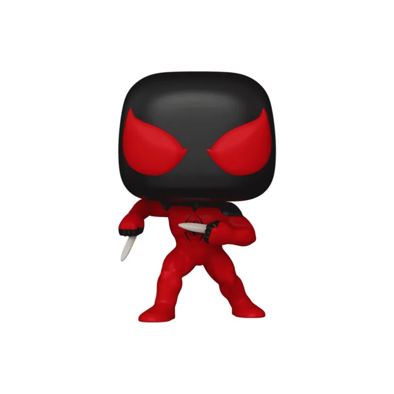 Funko Spider Man, Red Spider, Kane Parker Chibi Figures-0