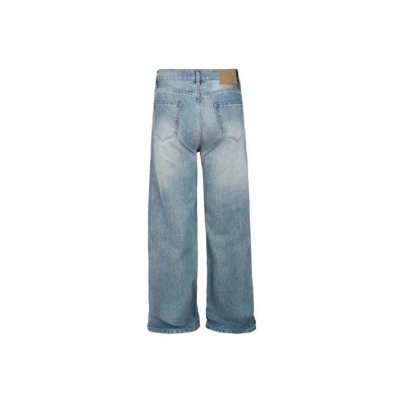 PMET Jeans Unisex Washed Blue-1
