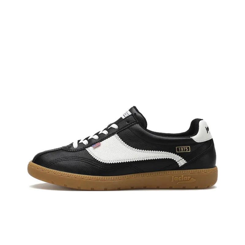 JACLAR CHAMP 1975 Low Top Skateboard Shoes Unisex Black White-0