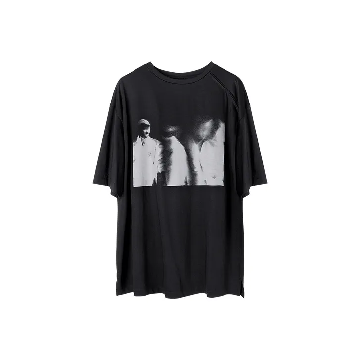 HUANXIANGZHE T Shirt Unisex Black-0