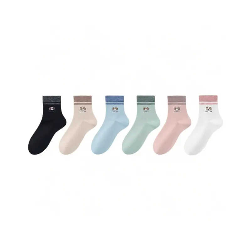 H YXIANG Mid Calf Socks Unisex 6 Pack-4