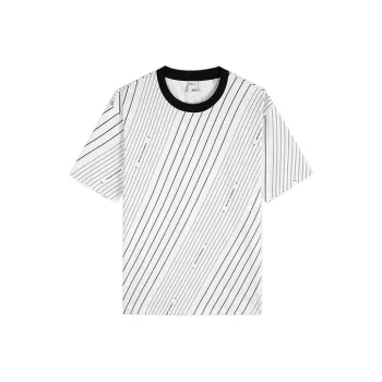 GXG Urban Aesthetics Of The Blockbuster Weaving Series T-Shirts Men Raw White