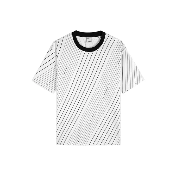 GXG Urban Aesthetics Of The Blockbuster Weaving Series T-Shirts Men Raw White-0