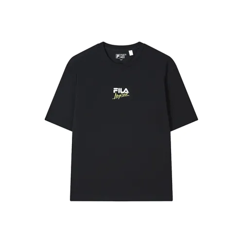 FILA X Magic Stick Joint Series T Shirts Unisex Jet Black