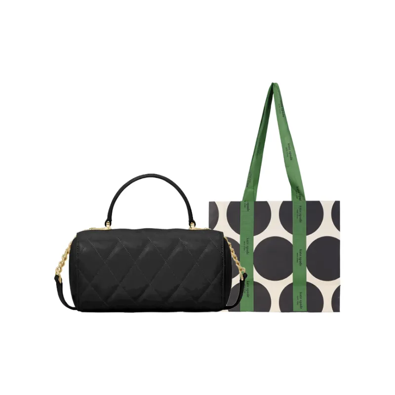 Kate Spade Cow Leather One Shoulder Handbags Women's Black-0