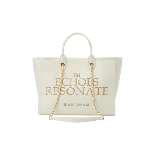 SEM/R PU Handbag, 2025 Shoulder Bag, Large Capacity Shopping Bag Large Size Women's Raw White/Black