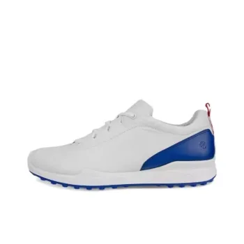 Ecco Low Top Casual Shoes Men's White Blue