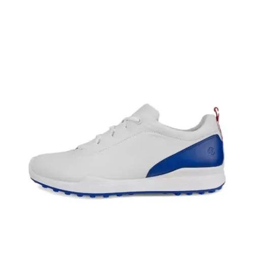 Ecco Low Top Casual Shoes Men's White Blue