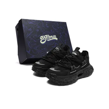 OUGLEMEN Cushioning Anti Slip Wear Resistant Impact Resistant Low Top Chunky Sneakers Men's Box Included