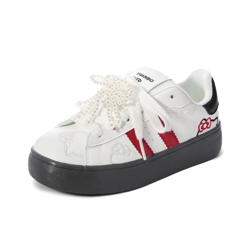 Lovely You Lightweight Wear Resistant And Slip Resistant Low Top Skateboard Shoes Women's-12