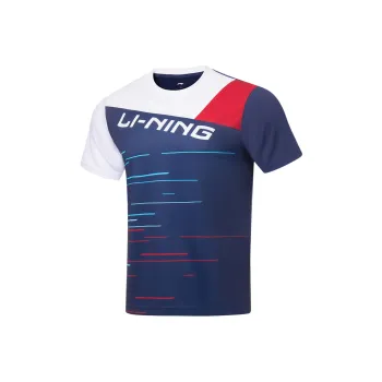 LiNing Badminton Series T Shirt Unisex Dark Ship Blue