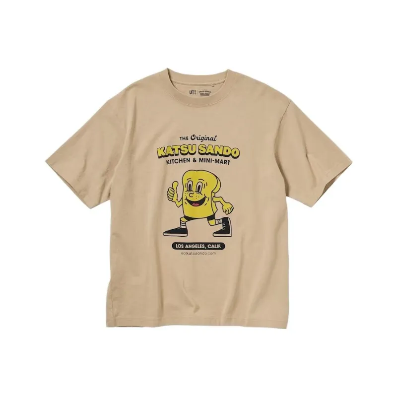 UNIQLO L.A. Eats Series T Shirt Unisex Khaki-0