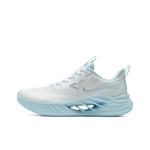 XTEP Cushioning Breathable Support Low Top Casual Training Sprint Running Shoes Women's White Blue