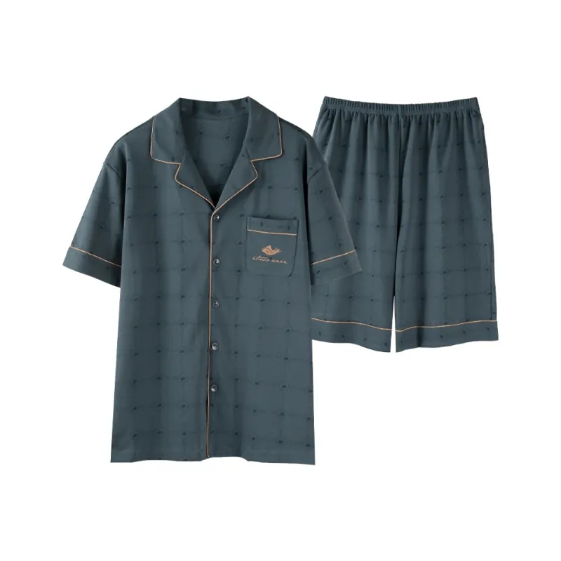 MADALLO Pajama Set Men's Peacock Green-0