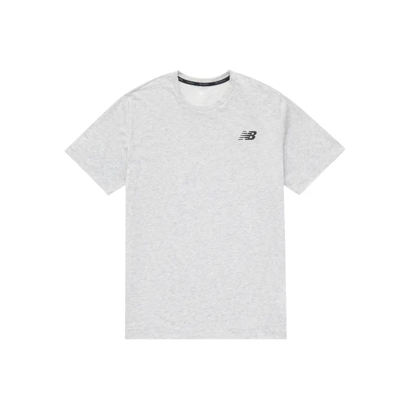 New Balance Set-in Sleeve T-Shirt Men's Gray-0