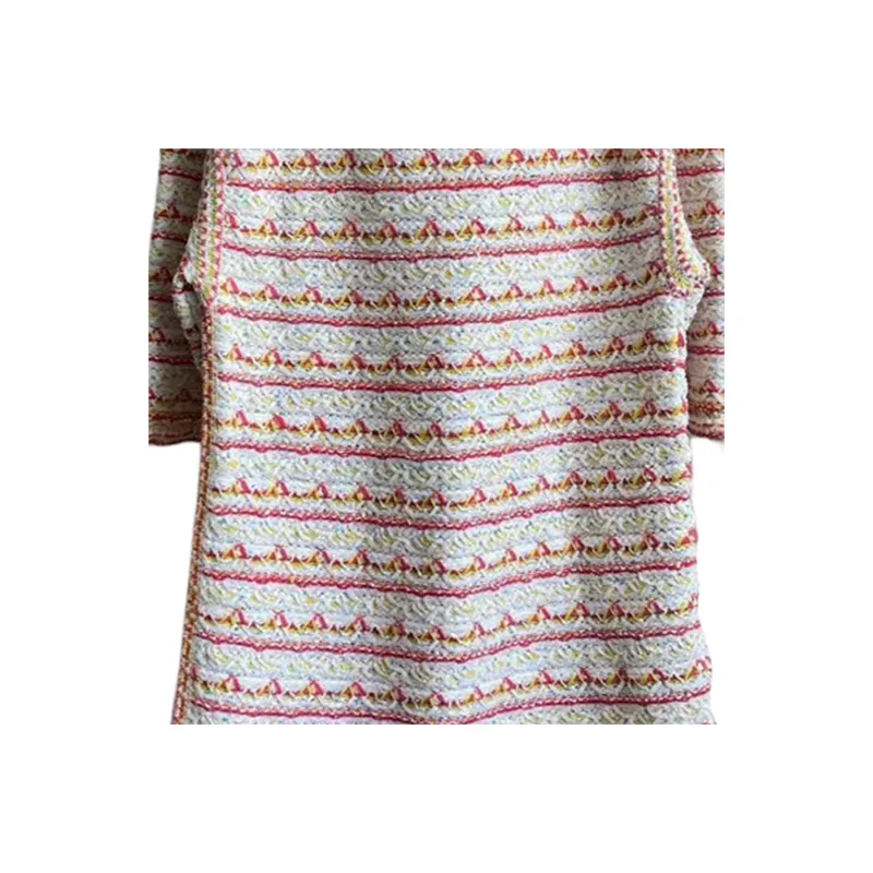 CHANEL Short Sleeved Dress Women's White-2