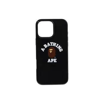 A BATHING APE PU+PC University COLLEGE Phone Cases Compatibility With IPhone 16 Pro Max Trendy And Cool