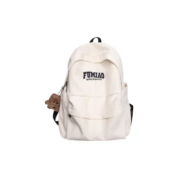 LUVISTRUE Nylon Laptop Backpack Regular Unisex Ecru/Gray/Black/Purple/Khaki