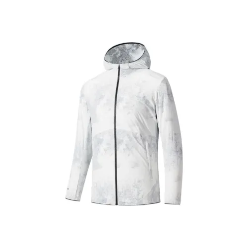 Anta Champion All Weather Series Jackets Coats Men's Papyrus White All Over Print