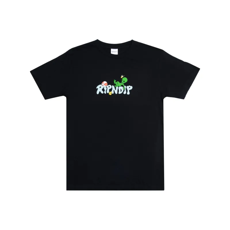 RIPNDIP Drop Shoulder Sleeve T-Shirt Men's Black-0