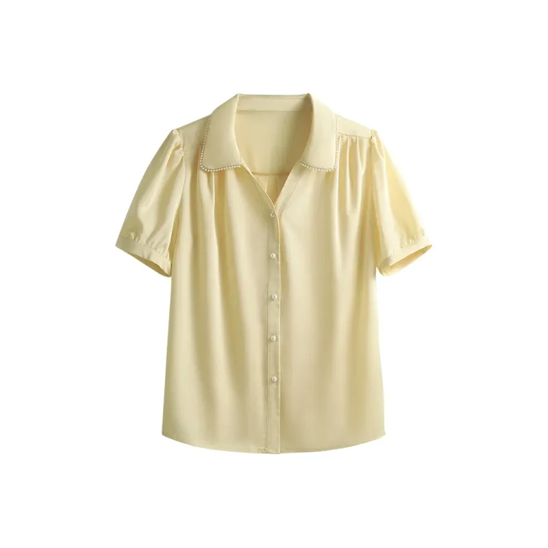 She Enjoys Shirt Women's Light Yellow-0