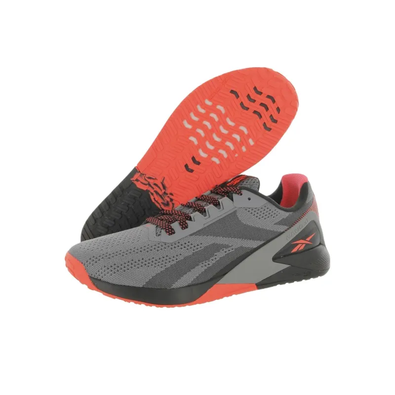 Reebok Nano X1 'Pure Grey Orange Flare'-4