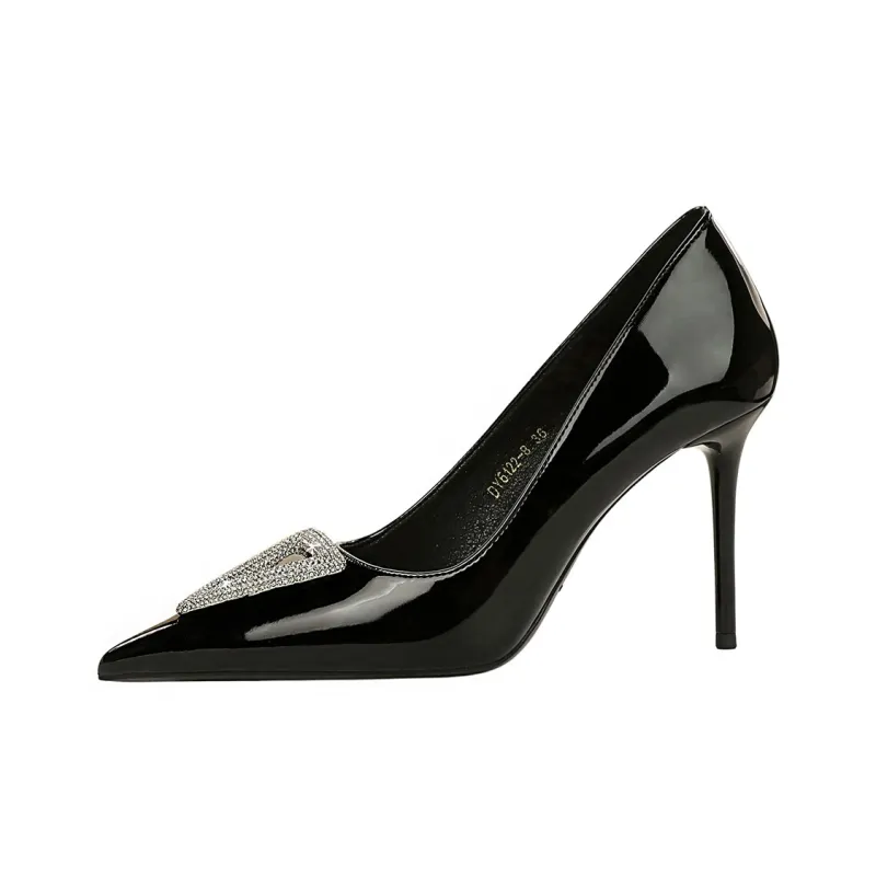 QITUMAUL Slim Heel High Heels Women's-0
