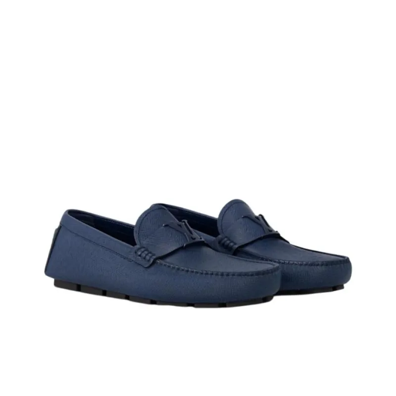 LOUIS VUITTON Monza Taïga Casual Shoes Men's Blue-2