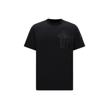 Moncler SS23 BORN TO PROTECT Series T Shirt Men's Black