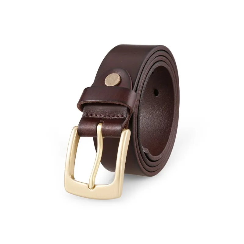 Cows Reign Top Grain Cow Leather Belts Unisex 3.4CM-1