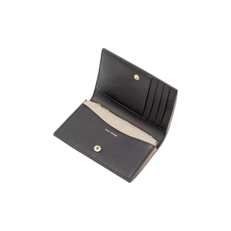 MARC JACOBS Goat Leather Wallet Women's Black-3