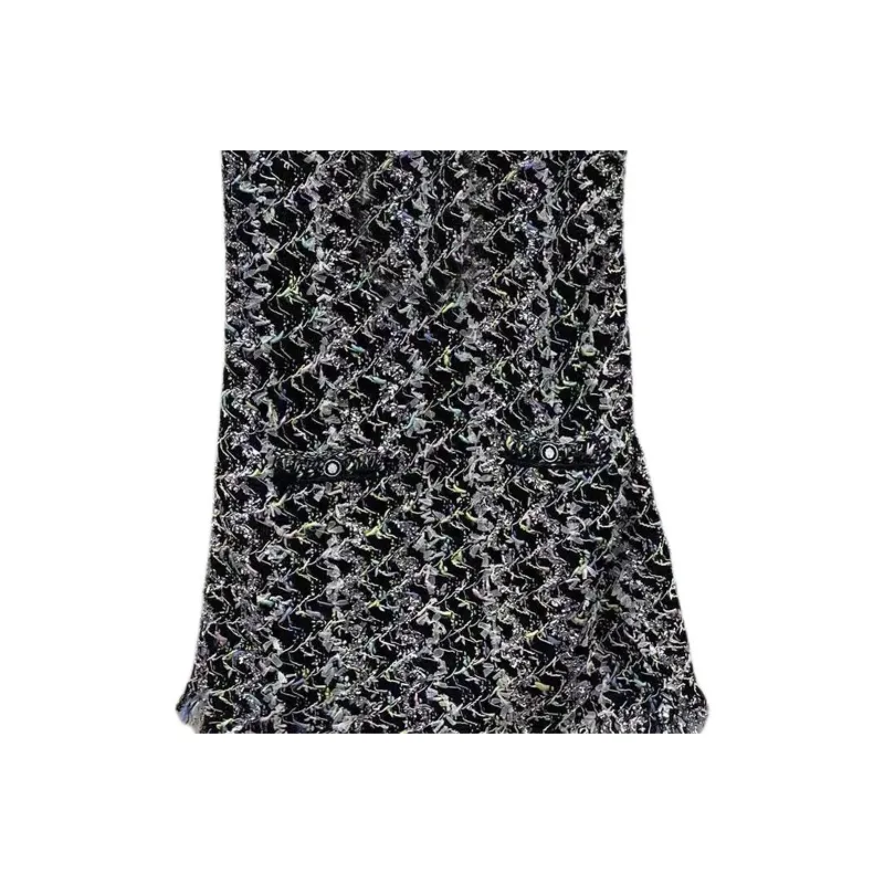 CHANEL Sleeveless Dress Women's Black-2