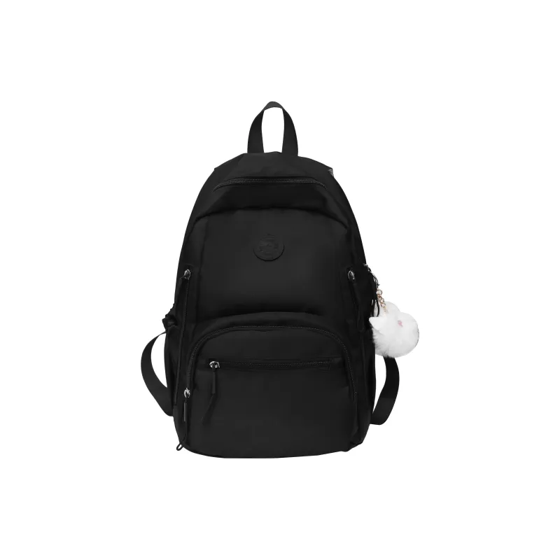 Deli Bear Nylon Backpack Regular Unisex Black \ Green \ Pink \ Khaki-0