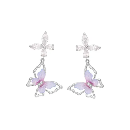 MCK 925 Silver Needles Earrings Women's