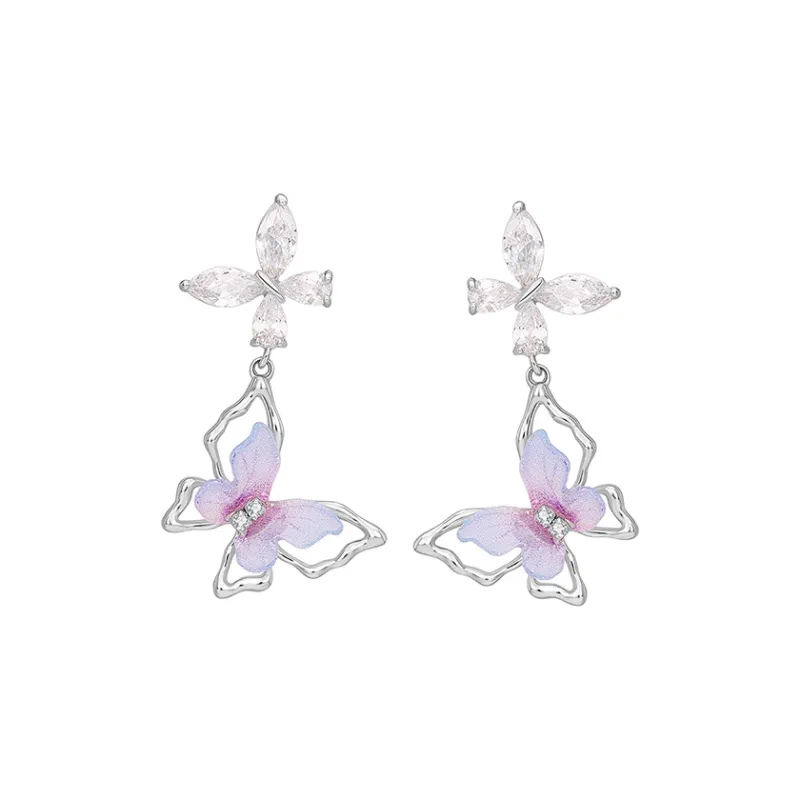 MCK 925 Silver Needles Earrings Women's-0