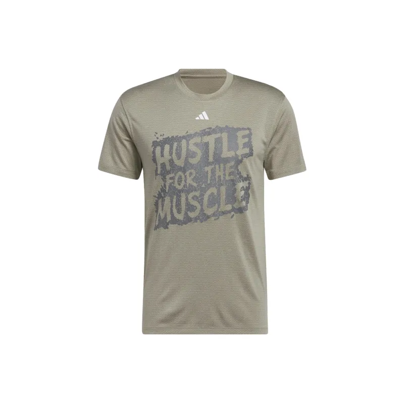 Adidas T-Shirt Men's Egg Stone Silver Gray-0