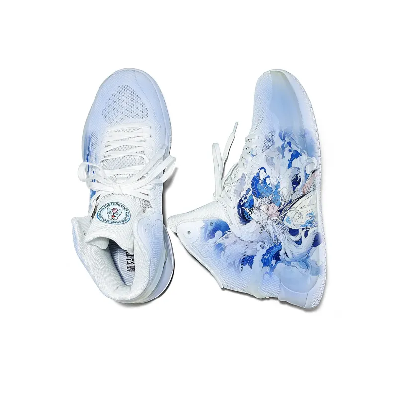 Cold Cicadas Yesterday Cushioned Slip Resistant Abrasion Resistant Breathable High Top Basketball Shoes Unisex-4