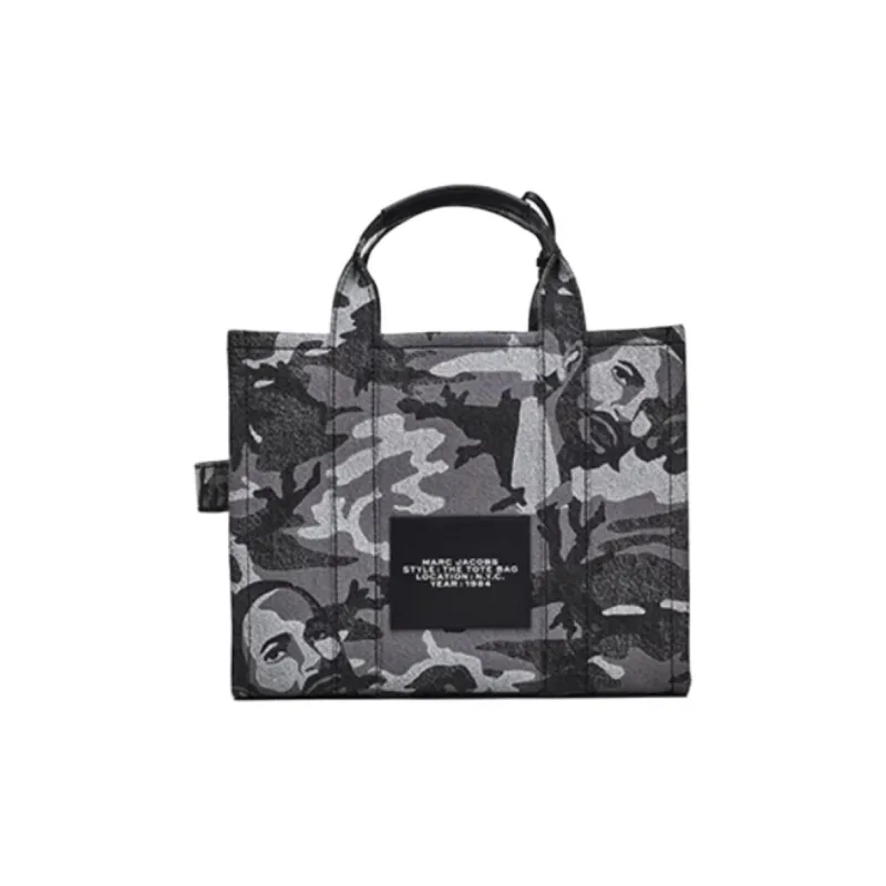 MARC JACOBS Fabric Tote Bag, Shopping Bag, One Shoulder Handbag Medium Size Women's Light Gray-1