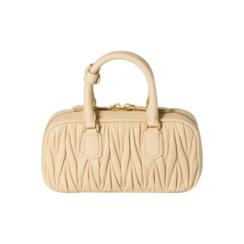 MIU MIU Arcadie Series Lambskin Handbag Mini Women's Soybeans-2