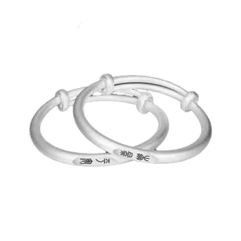 HAOYINFANG Pure Silver 999 Sterling Silver Bangles Kids'
