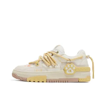 Champion Claw Headphone Shoes Low Top Skateboard Shoes Women's Milk White/Linen