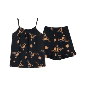 DanceBees Pajama Set Women's Black