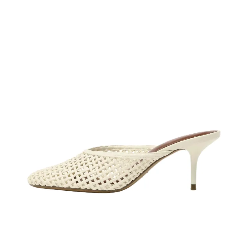 ZARA Abrasion Resistant Wrap toe Slippers Women's Ecru-0